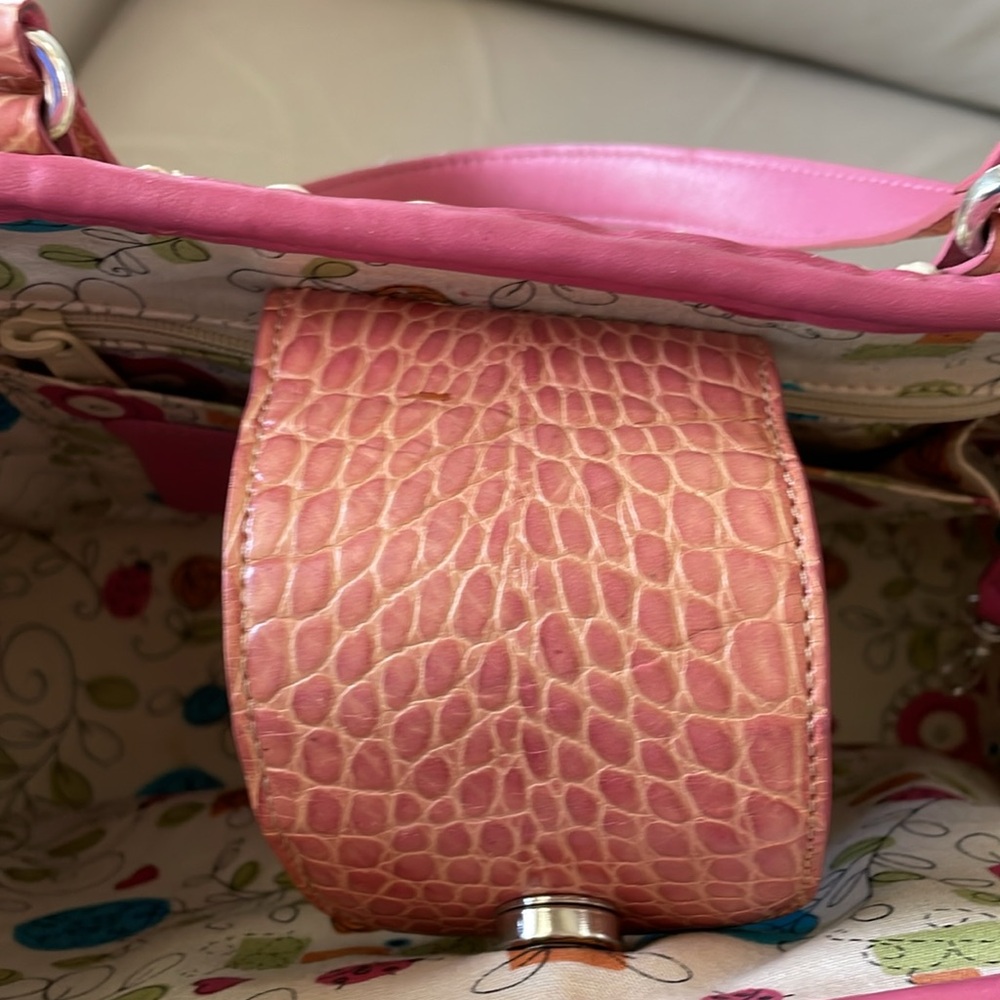 Brighton Shelby Straw Floral Shoulder Bag - Picture 8 of 15